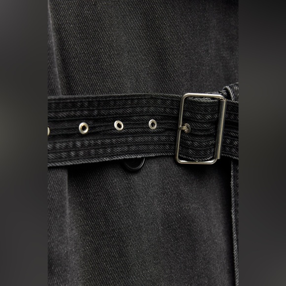 ZARA ~ ZW COLLECTION DENIM TRENCH - Picture 11 of 12